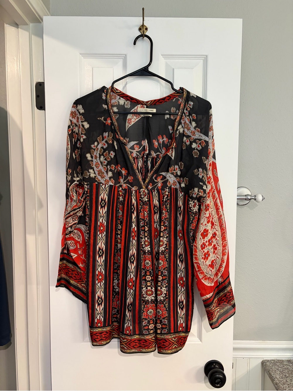 Isabel Marant Etoile Tucson Paisley Boho Blouse Size 2